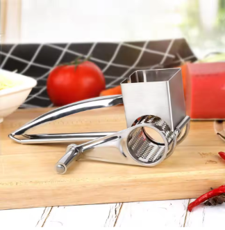 Compact kitchen food preparation tool with suction base for countertop use