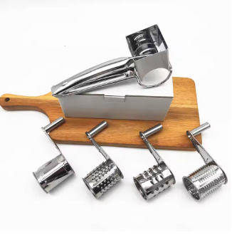Manual cheese shredder designed for grating Parmesan cheese in the kitchen.